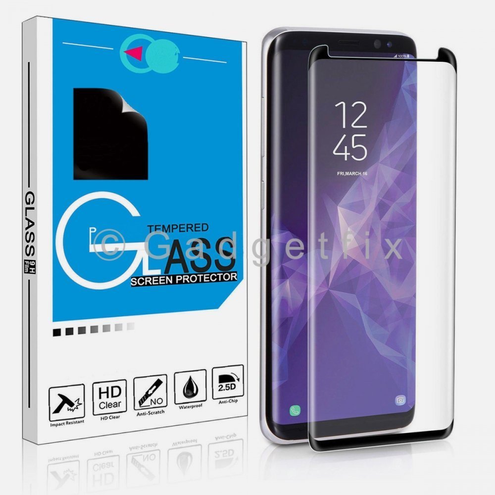 9H Black Tempered Glass LCD Screen Protector Guard For Samsung Galaxy Note 9