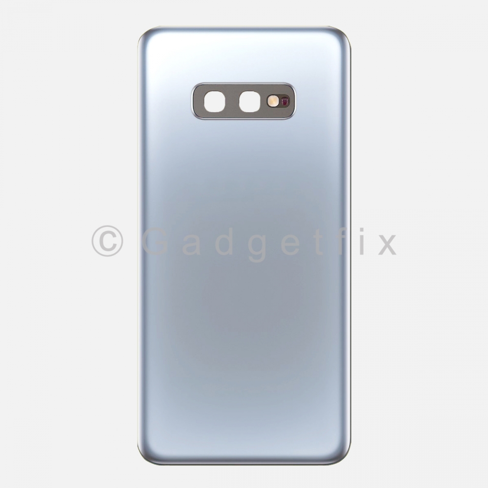White Back Cover Glass Battery Door Camera Lens for Samsung Galaxy S10E