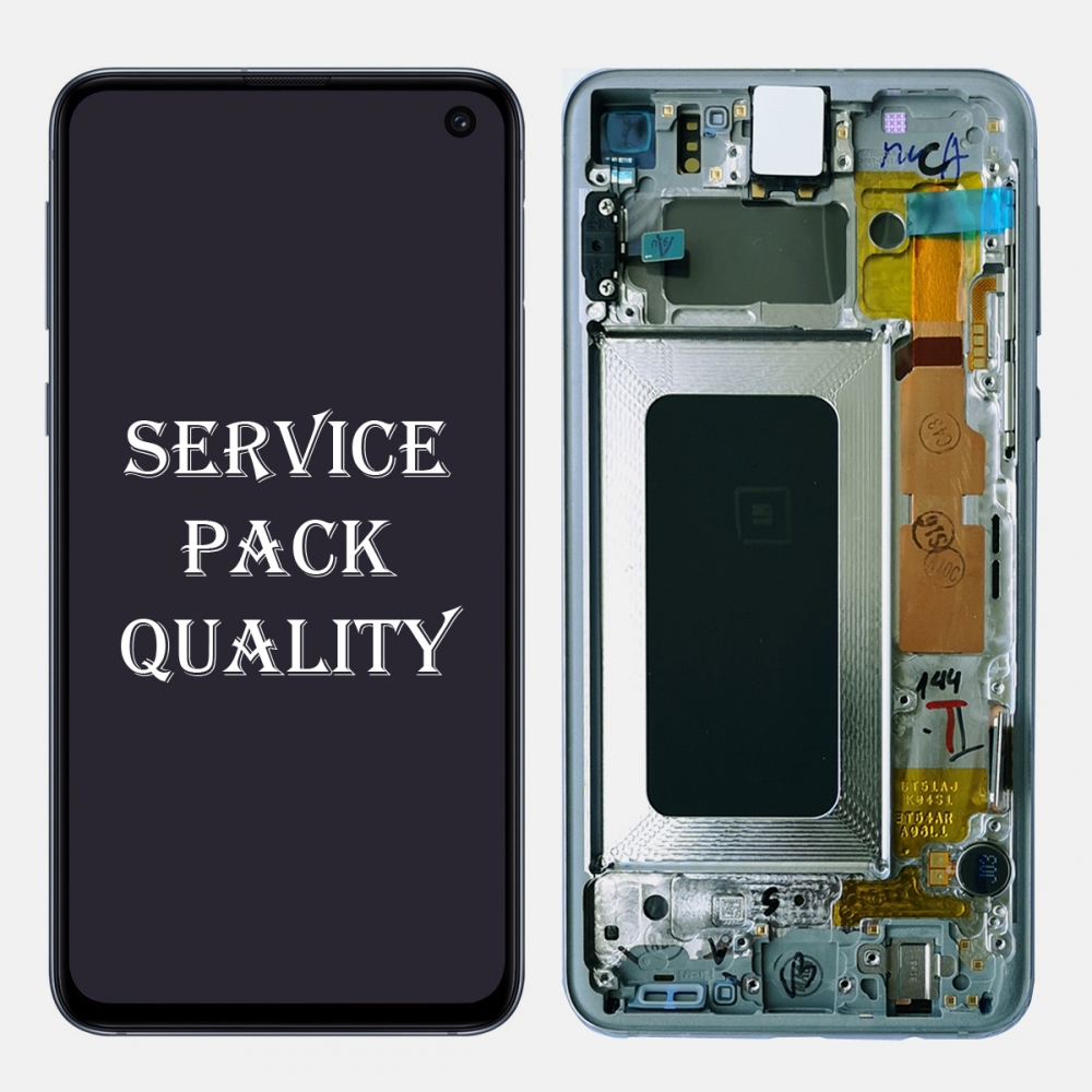 Green Amoled LCD Display Touch Screen Digitizer + Frame Samsung Galaxy S10e (Service Pack)