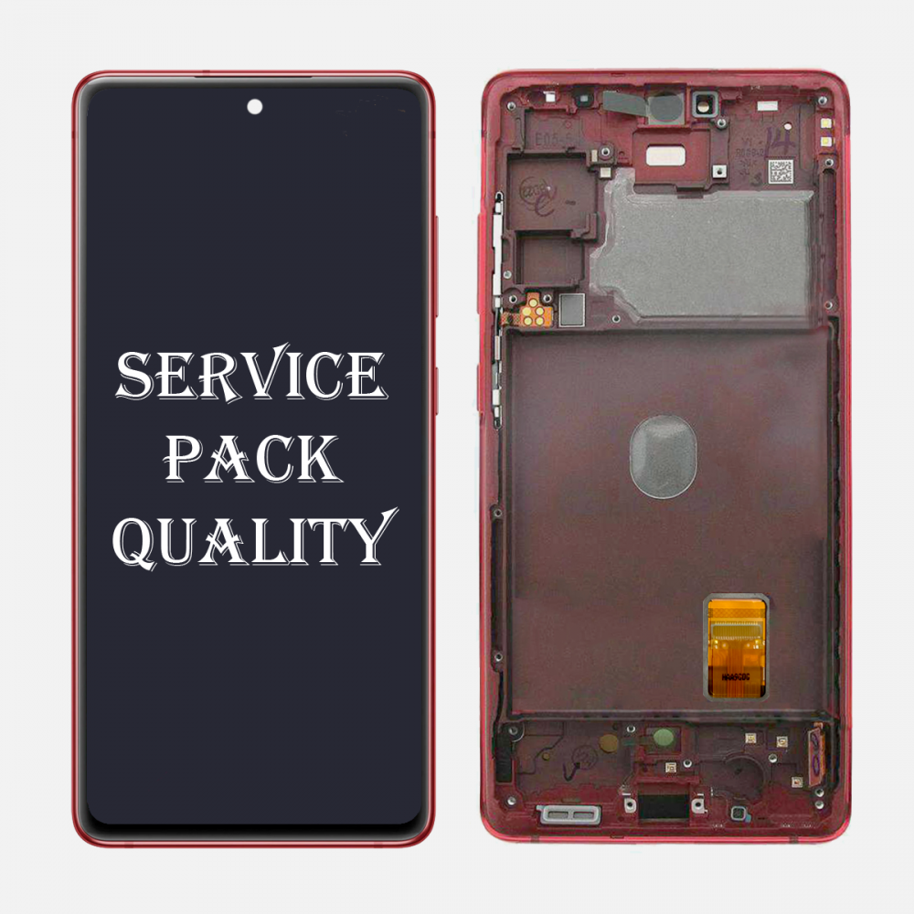 Red Samsung Galaxy S Fe G871 Oled Display Lcd Touch Screen Digitizer Frame Service Pack