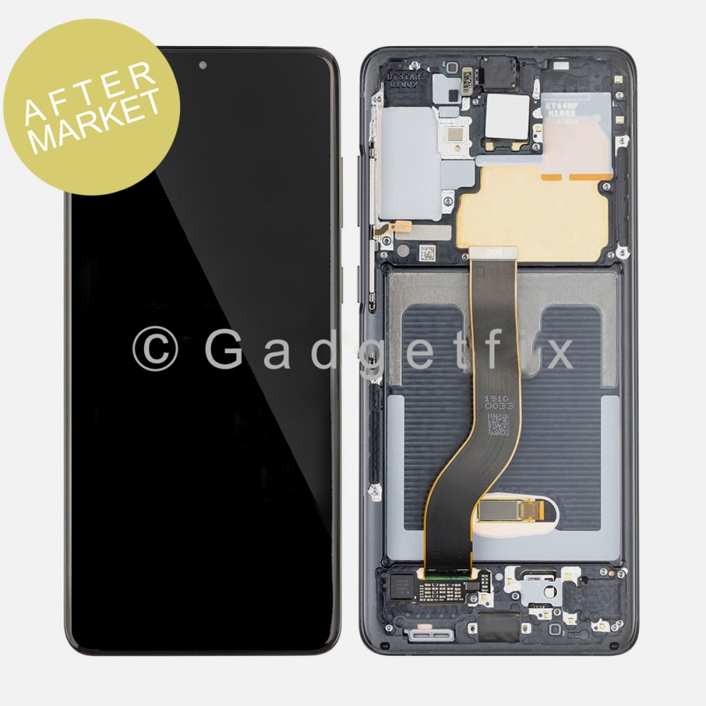 Aftermarket Black OLED Display Screen Digitizer + Frame For Samsung Galaxy S20+ Plus 5G