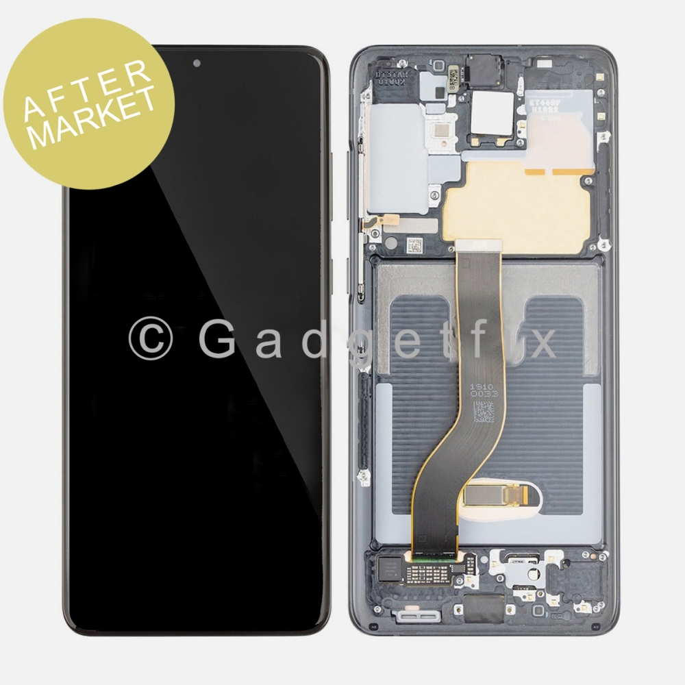 Aftermarket Gray OLED Display Screen Digitizer + Frame For Samsung Galaxy S20+ Plus 5G