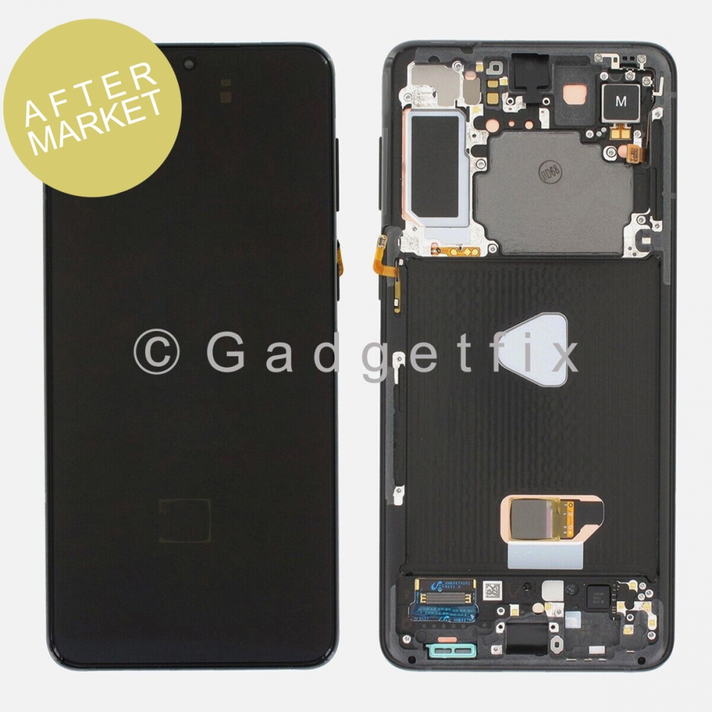 Aftermarket Black OLED Display LCD Touch Screen Digitizer Frame for Samsung Galaxy S21+ | S21 Plus | G996  