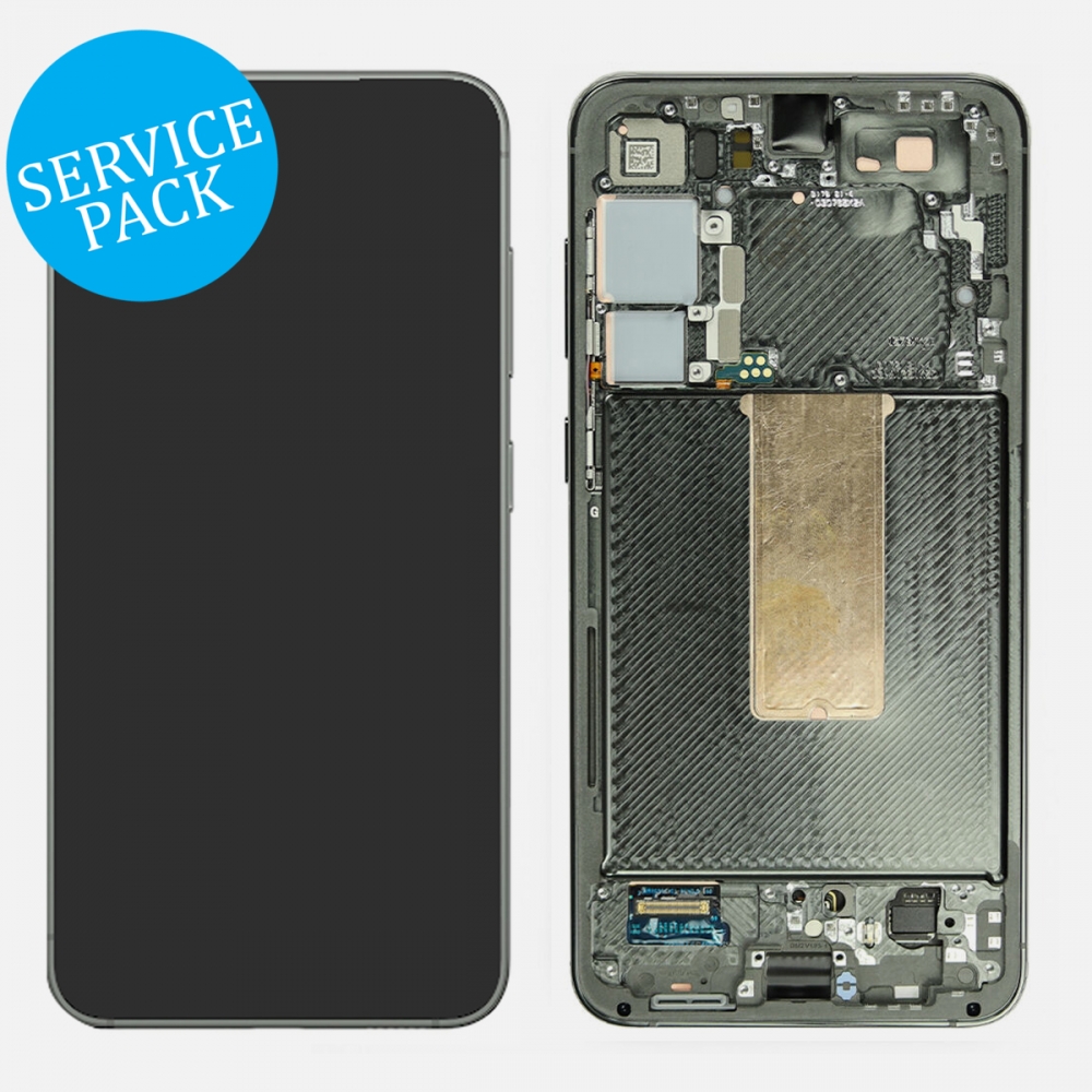 Green Samsung S23 Plus 5G S916 OLED Display LCD Touch Screen Digitizer Assembly Frame (Service Pack)