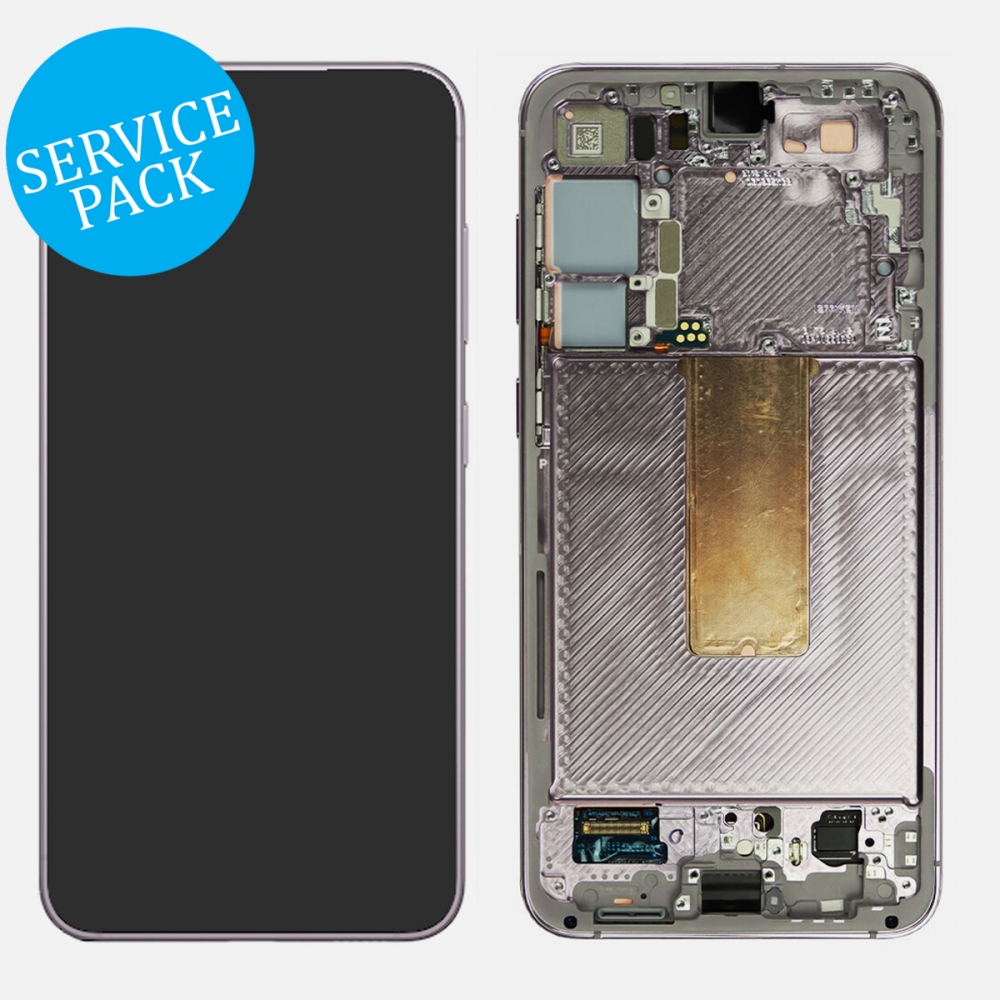 Lavender Samsung S23 Plus 5G S916 OLED Display LCD Touch Screen Digitizer Assembly Frame (Service Pack)