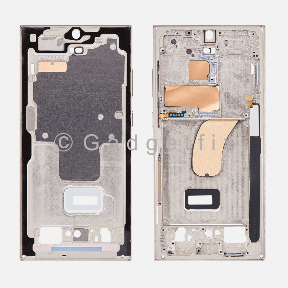 Samsung Galaxy S23 Ultra Middle Housing Frame Bezel Mid Chassis (Cream)