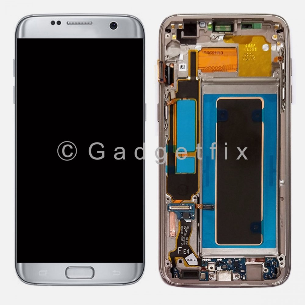 Silver LCD Touch Screen Digitizer Frame For Samsung Galaxy S7 Edge G935T G935V G935P G935A
