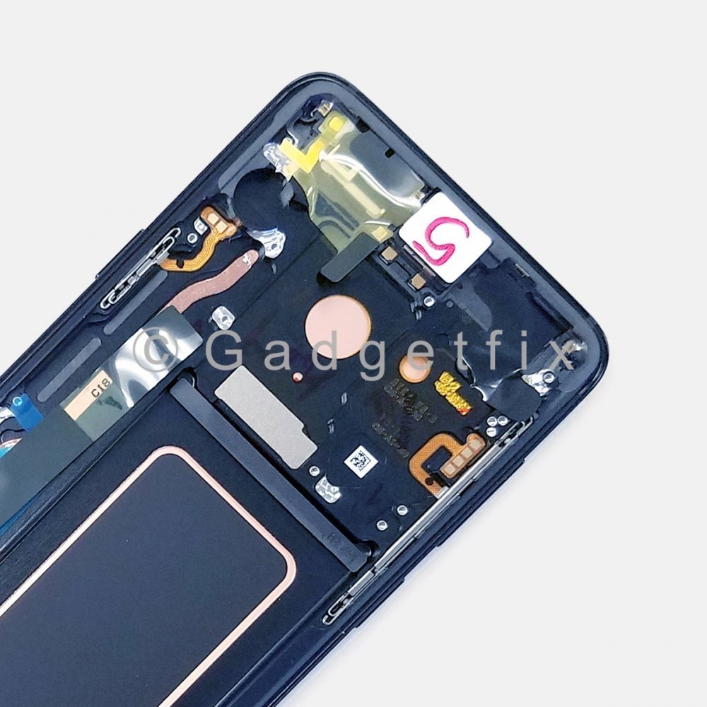 Blue OLED Display Screen Assembly With Frame For Samsung S9+ Plus G965 (All Carriers) 