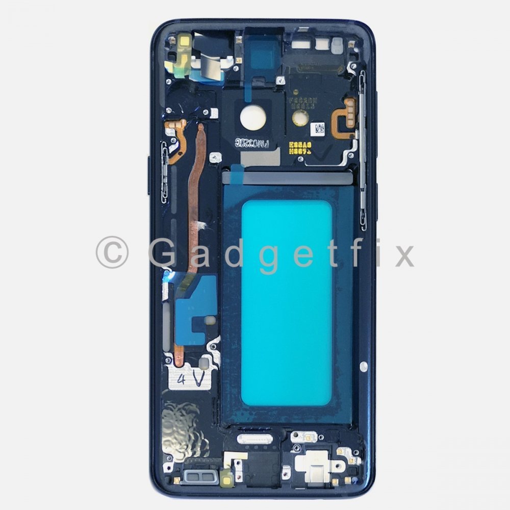Blue Samsung Galaxy S9 Middle Housing Frame Bezel Mid Chassis