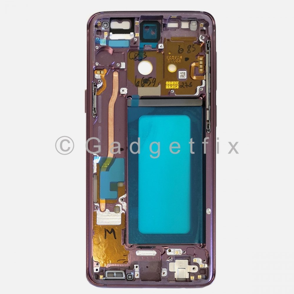 Purple Samsung Galaxy S9 Middle Housing Frame Bezel Mid Chassis