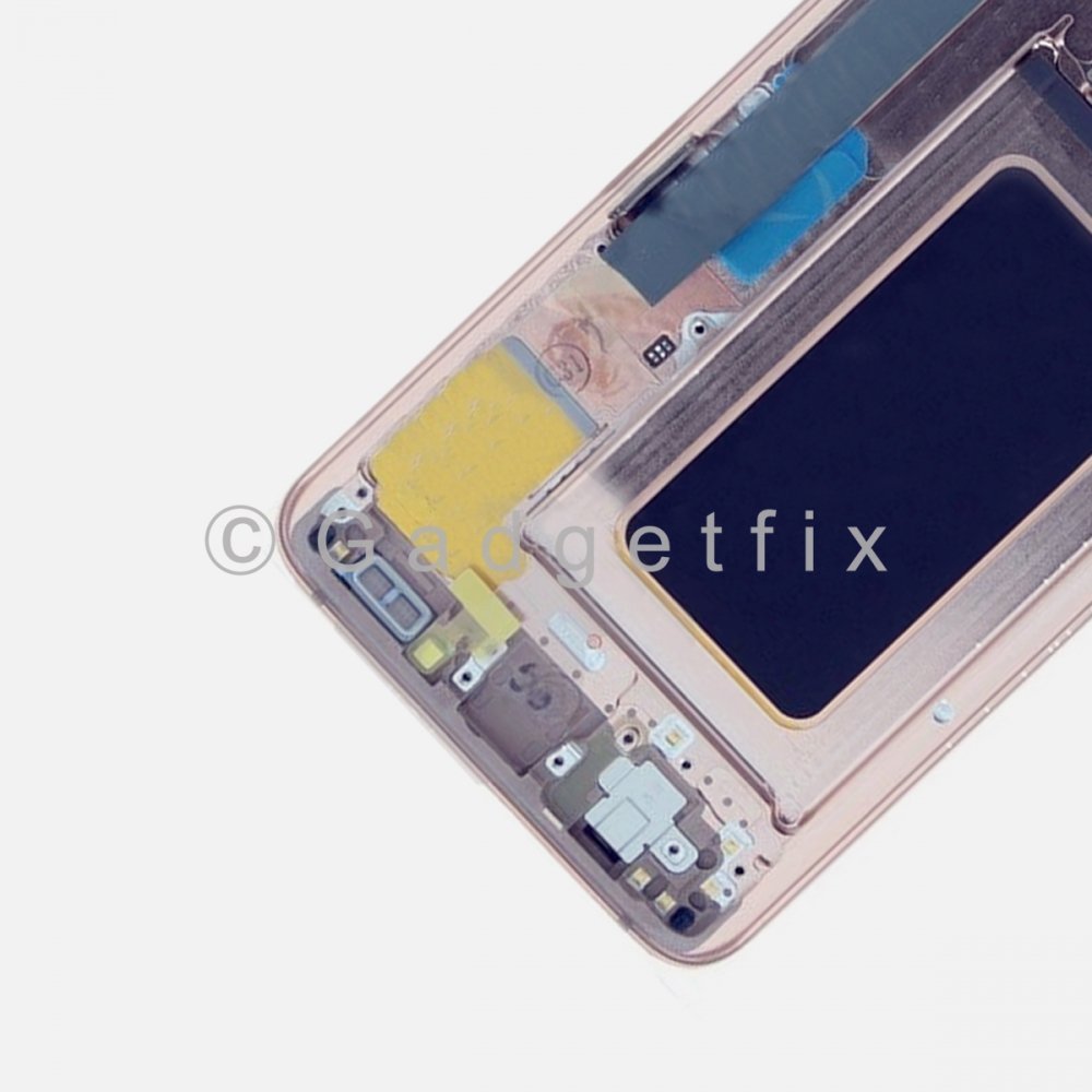 Gold OLED Display Screen Assembly With Frame For Samsung S9 G960 (All Carriers) 