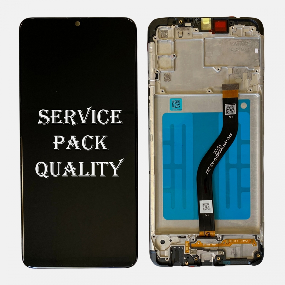 Display LCD Touch Screen Digitizer with Frame For Samsung Galaxy A20S A207 2019 | Service Pack