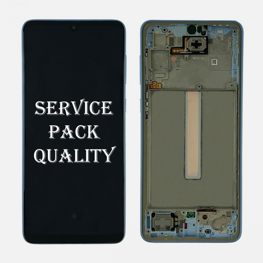 Blue OLED Display LCD Touch Screen Digitizer + Frame For Samsung Galaxy A33 5G | A336 (Service Pack)