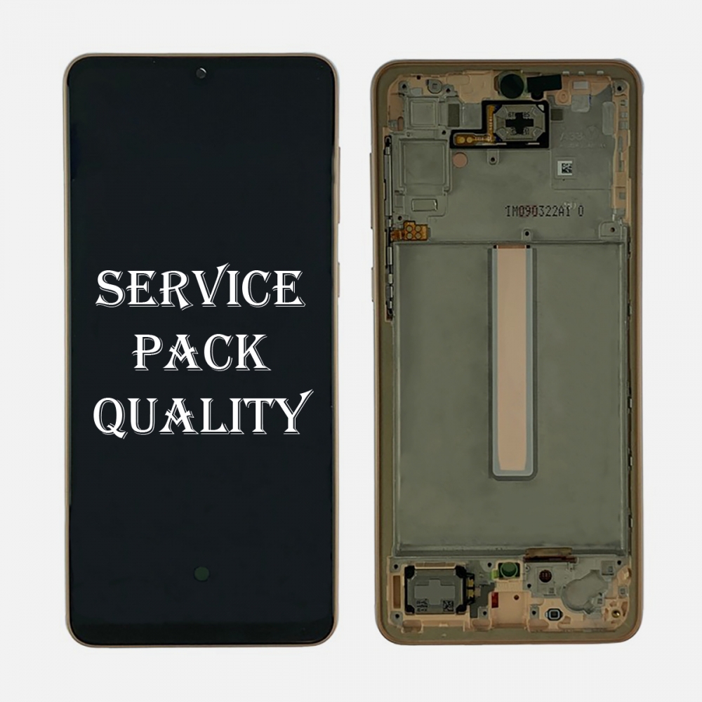 Peach OLED Display LCD Touch Screen Digitizer + Frame For Samsung Galaxy A33 5G | A336 (Service Pack)