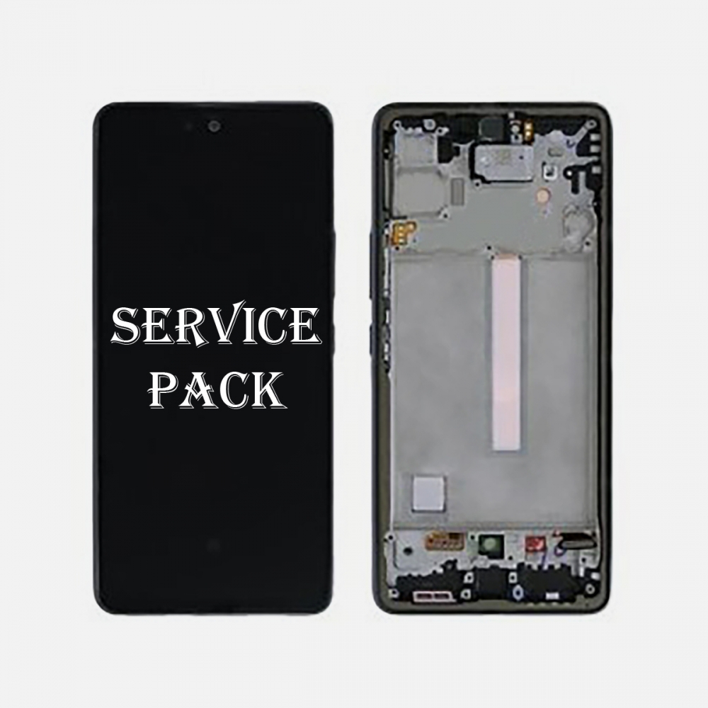 Black OLED Display Screen Digitizer With Frame For  Samsung Galaxy A73 | A736 (Service Pack)