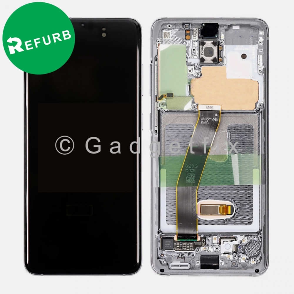 Gray Amoled LCD Touch Screen Digitizer + Frame For Samsung Galaxy S20 5G