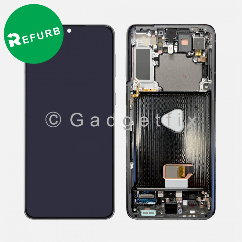 Black OLED Display LCD Touch Screen Digitizer + Frame for Samsung Galaxy S21+ | S21 Plus | G996  