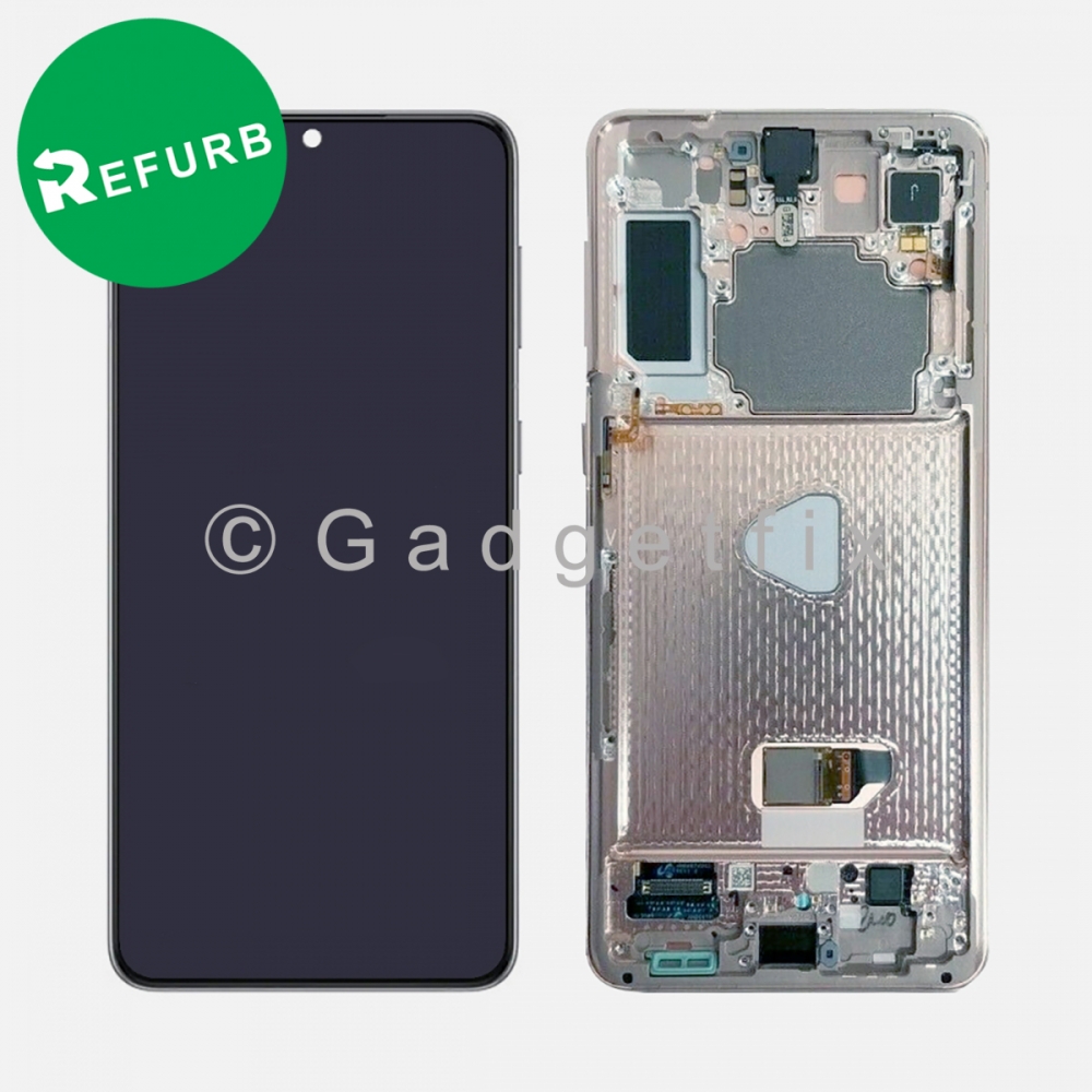 Silver OLED Display LCD Touch Screen Digitizer + Frame for Samsung Galaxy S21+ | S21 Plus | G996  