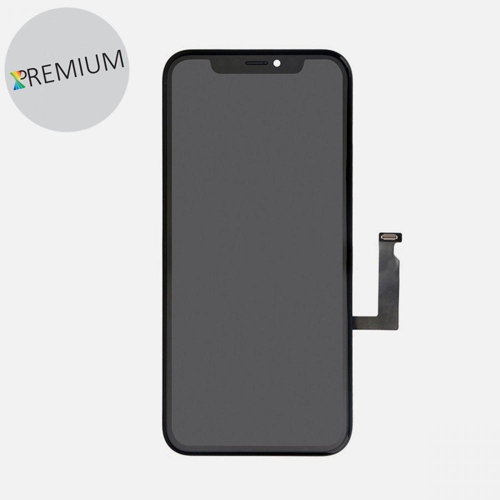 Premium Display LCD Screen With Touch for iPhone XR (Back Plate Pre-Installed) 