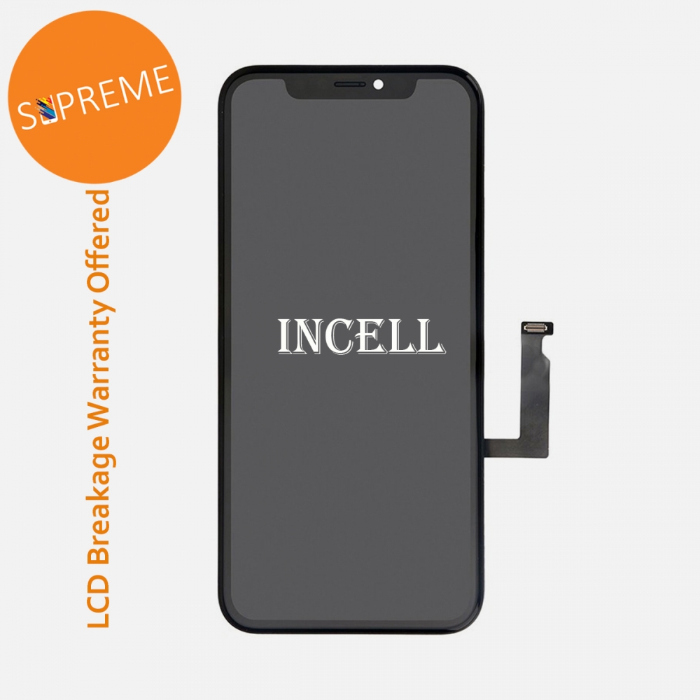 Supreme Incell Display LCD Touch Digitizer Screen + Frame for Iphone XR (Back Plate Pre-Installed)